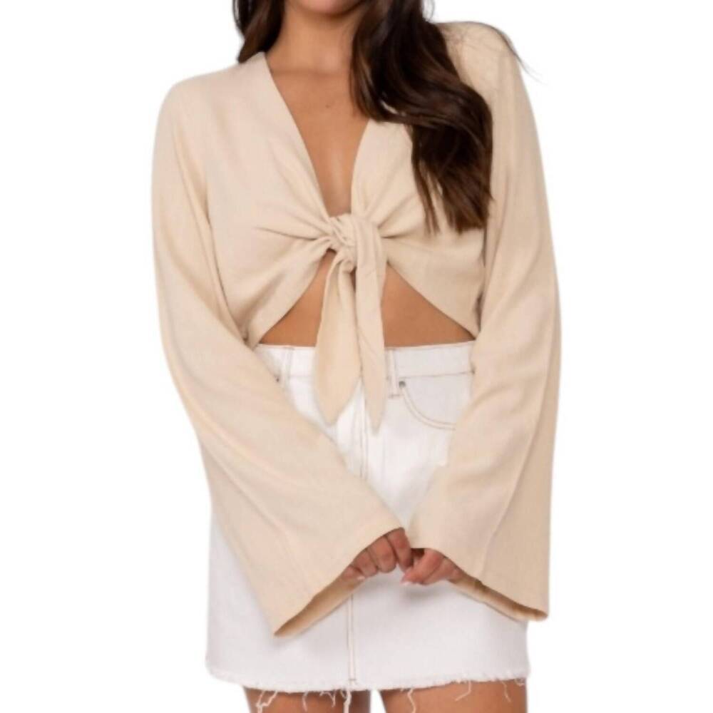 NEW RUSTY wren top in taupe